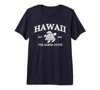 Vintage Hawaii The Aloha State Turtle Hawaiian Beach Surfing Premium T-Shirt