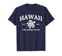 Vintage Hawaii The Aloha State Turtle Hawaiian Beach Surfing T-Shirt