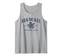 Vintage Hawaii The Aloha State Turtle Hawaiian Beach Surfing Tank Top