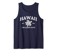 Vintage Hawaii The Aloha State Turtle Hawaiian Beach Surfing Tank Top