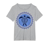 Vintage Hawaiian Sea Turtle Tropical Turtles T-Shirt, Women's Plus, Heather Grey, 2X