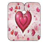 Vintage Heart Barber Cape Easy Clean Beard Bib Waterproof Hair Cutting Gown For Barbershop Barbers Salon 140X168Cm