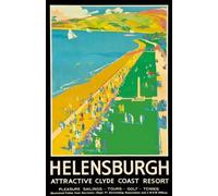 Vintage Helensburgh Clyde Coast LNER Railway Travel Poster Wall Art Print | (A2 420 x 594mm)