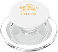 Vintage Hell Cat Art Retro Tiger Graphic Aesthetic PopSockets PopGrip for MagSafe