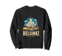 Vintage Helsinki Finland Travel Souvenir Landmark Gift Sweatshirt