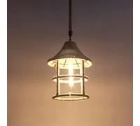 Vintage Hemp Rope Ball Chandelier Black Pendant Light, Retro Country Style Hanging Island Ceiling Lighting Fixture, Farmhouse Suspension Lamps for Foyer Barn Warehouse (Size : B)