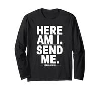 Vintage Here Am I Send Me Mission Team Missionary Trip Long Sleeve T-Shirt