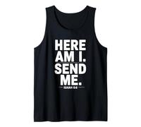Vintage Here Am I Send Me Mission Team Missionary Trip Tank Top