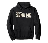 Vintage Here am I Send me Mission Travel The World Christian Pullover Hoodie