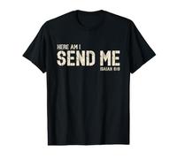 Vintage Here am I Send me Mission Travel The World Christian Value Graphic T-Shirt