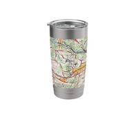 Vintage Hickory NC Map (1967) Stainless Steel Insulated Tumbler