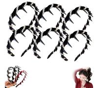 Vintage High Cranium Artificial Pearl Hairband, Elegant Bling Headbands for Women's, Non Slip Fashion High Cranium Hair Bands for Girls Curly Short Hair, Cool Gifts for Women
