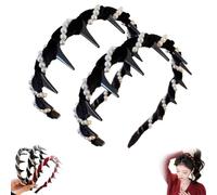 Vintage High Cranium Artificial Pearl Hairband, Elegant Bling Headbands for Women's, Non Slip Fashion High Cranium Hair Bands for Girls Curly Short Hair, Cool Gifts for Women