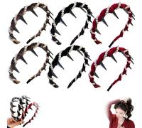 Vintage High Cranium Artificial Pearl Hairband, Elegant Bling Headbands for Women's, Non Slip Fashion High Cranium Hair Bands for Girls Curly Short Hair, Cool Gifts for Women