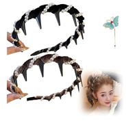 Vintage High Cranium Artificial Pearl Hairband, Elegant Pearl Headbands, Comfortable Bridal Hair Hoop Rhinestones Hair Accessories for Wedding Party (Mixed-A, One Size)