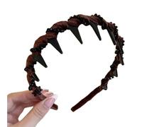 Vintage High Cranium Artificial Pearl Hairband Women Headband Vintage High Cranium Artificial Pearl Hairband Rhinestones Hair Accessories Sweet Fashion Little Girls Hoop(Color C,1PCS)