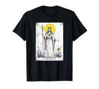 Vintage High Priestess Tarot Card: Mystical Major Arcana Art T-Shirt