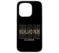 Vintage Highland Park Illinois Case for iPhone 15 Pro
