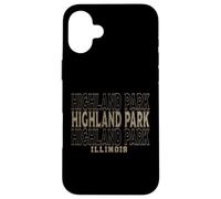 Vintage Highland Park Illinois Case for iPhone 16 Plus