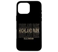 Vintage Highland Park Illinois Case for iPhone 16 Pro Max