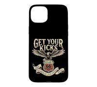 Vintage Highway 66 100 Year Centennial Anniversary Souvenir Case for iPhone 15 Plus