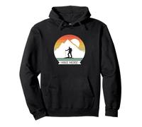 Vintage Hike More Mountain Hiking Design Pullover Hoodie