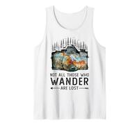 Vintage Hiking Wander Wonder Camping Mountain Nature Summer Tank Top