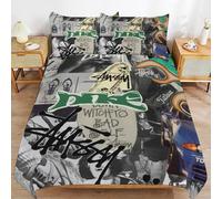Vintage hip hop Ultimate Comfort Soft Zipper Closure Durable Fabric for Cozy Sleep Duvet Cover Sets Relaxation