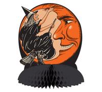 Vintage Hllwn Witch & Moon Centerpiece