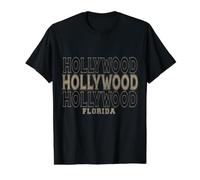 Vintage Hollywood Florida Value Graphic T-Shirt, Men, Black, S