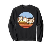 Vintage Hollywood Los Angeles LA California Sunset Cityscape Sweatshirt