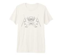 Vintage Home Audio Cinema Surround Blueprint Diagram Graphic Premium T-Shirt