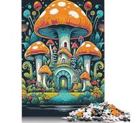 Vintage Home Mushroom Puzzles for Adults 1000 Puzzles for Adults 1000 Pieces Puzzle 1000 Pieces 1000 Piece Jigsaw Puzzles for Gift 1000pcs (75x50cm)