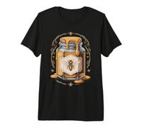 Vintage Honey Jar Labels Honey Bee Beekeeper Retro Premium T-Shirt