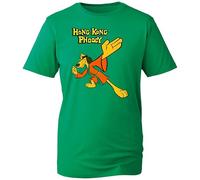 Vintage Hong Kong Phooey T-Shirt - 1970s TV Show Cartoon Character Tee - Unisex Green Shirt for Fans of Classic Animated Comedy (KellyGreen, 2XL Years)