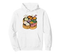 Vintage Hong Kong Tea House Dim Sum Chinese Food Pullover Hoodie