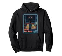 Vintage Horror Halloween Retro Survival Facing Your Fears Pullover Hoodie