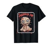 Vintage Horror Lover Squeeze Me Halloween Shirt Voodoo Doll T-Shirt