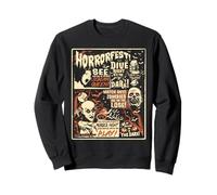 Vintage Horrorfest Halloween Movie Poster Old Time Horror Sweatshirt
