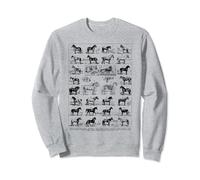 Vintage Horse print Old Horse Horse riding Equestrian Sweatshirt