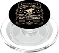 Vintage Horse Racing With A Chance Of Day Drinking Derby Tee PopSockets PopGrip for MagSafe