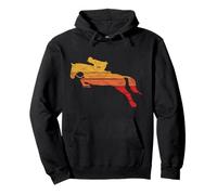 Vintage Horse Rider Girl 80s Hunter Jumper Pullover Hoodie