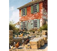 Vintage House 300 Piece Jigsaw Puzzles for Adults, Colourful, Challenging & Brainteasing Adult puzzles 300 Pieces Chicken, Fun jigsaws for The Whole Family 16x11 inch