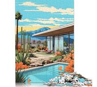 Vintage House Landscape 500 Pieces Puzzles for Adults, Jigsaw Puzzles 500 Pieces, DIY Puzzle Toy As Birthday Gifts 500pcs (52x38cm)