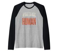 Vintage Human Established Before the Internet Funny Tee Raglan Baseball Tee