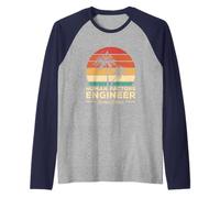 Vintage Human Factors Engineer Engineering Raglan Baseball Tee