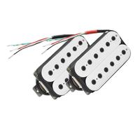 Vintage Humbucker Coil Spliting White Electric Guitar Pickup Adjustable Hexagonal Screw Pickups Set(One set)