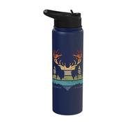 Vintage Hunter Deer Hunter Retro Hunting Stainless Steel Insulated Water Bottle