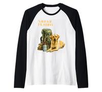 Vintage Hunting Dogs Different Breeds Raglan Baseball Tee
