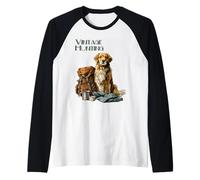 Vintage Hunting Dogs Different Breeds Raglan Baseball Tee